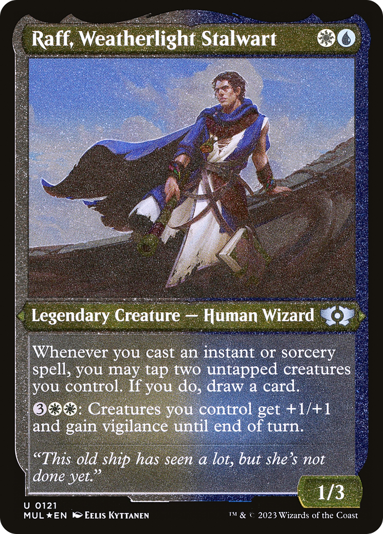 Raff, Weatherlight Stalwart (Foil Etched) [Multiverse Legends] | Rook's Games and More