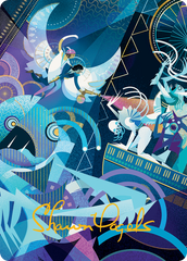 Errant and Giada Art Card (Gold-Stamped Signature) [March of the Machine Art Series]