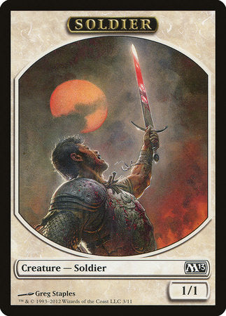 Soldier Token [Magic 2013 Tokens] | Rook's Games and More