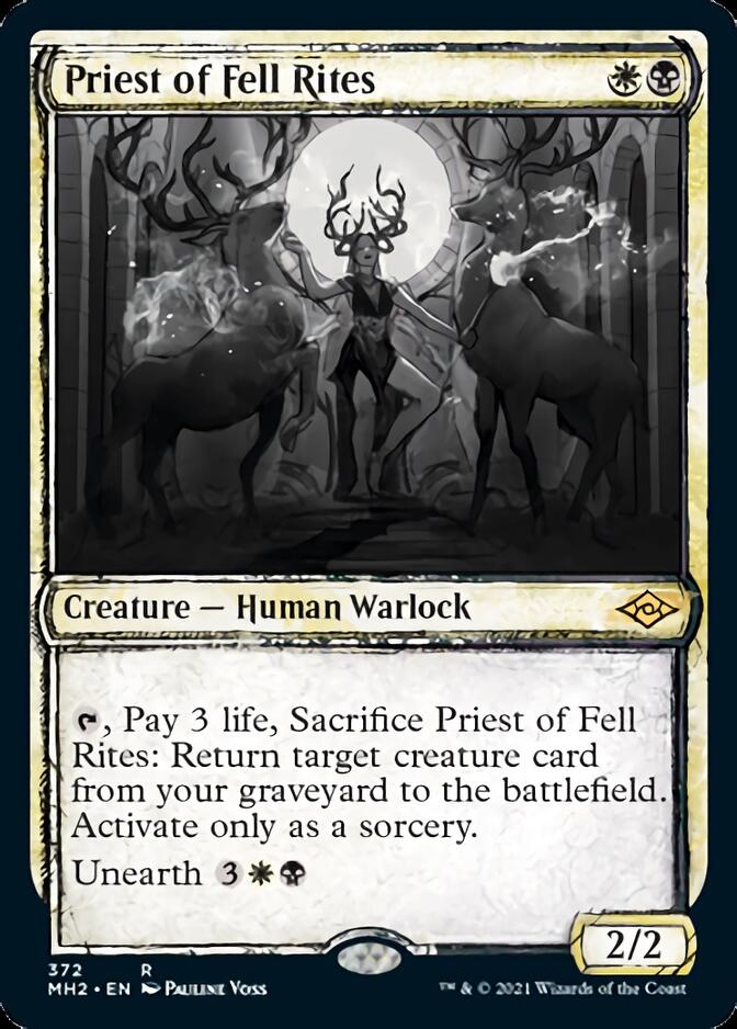 Priest of Fell Rites (Sketch) [Modern Horizons 2] | Rook's Games and More