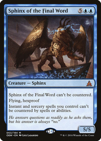 Sphinx of the Final Word [Oath of the Gatewatch] | Rook's Games and More