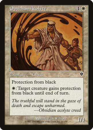Obsidian Acolyte [Invasion] | Rook's Games and More