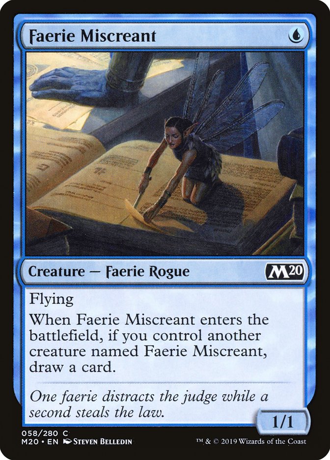 Faerie Miscreant [Core Set 2020] | Rook's Games and More