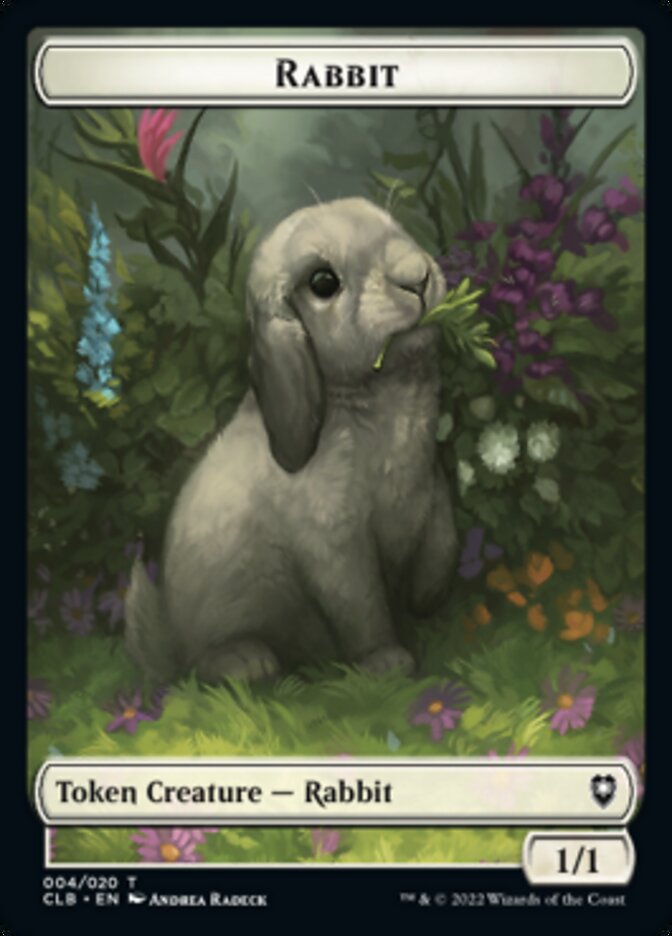 Treasure // Rabbit Double-sided Token [Commander Legends: Battle for Baldur's Gate Tokens] | Rook's Games and More