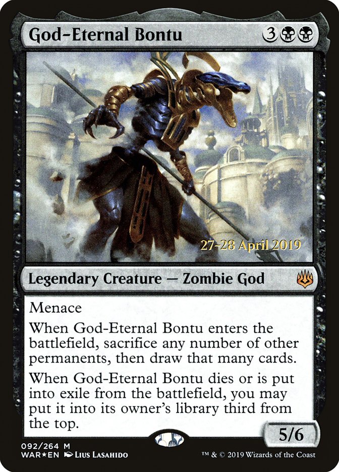 God-Eternal Bontu  [War of the Spark Prerelease Promos] | Rook's Games and More