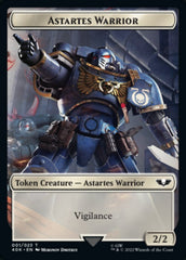 Astartes Warrior // Clue Double-sided Token (Surge Foil) [Universes Beyond: Warhammer 40,000 Tokens] | Rook's Games and More