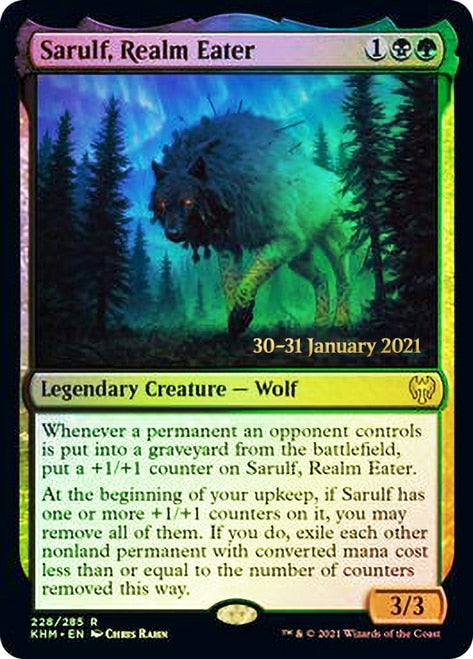 Sarulf, Realm Eater  [Kaldheim Prerelease Promos] | Rook's Games and More