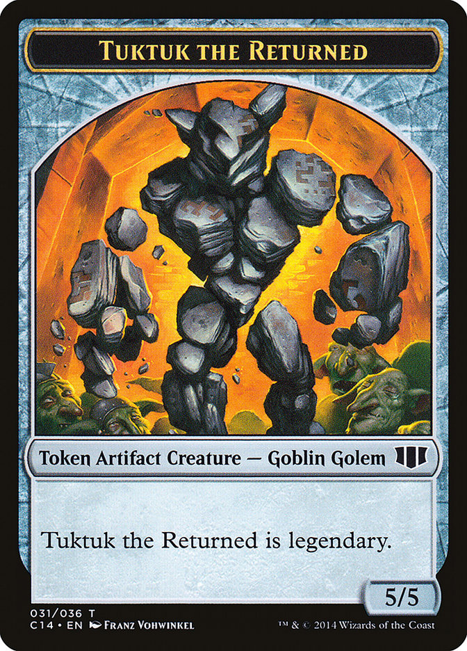 Daretti, Scrap Savant Emblem // Tuktuk the Returned Double-sided Token [Commander 2014 Tokens] | Rook's Games and More