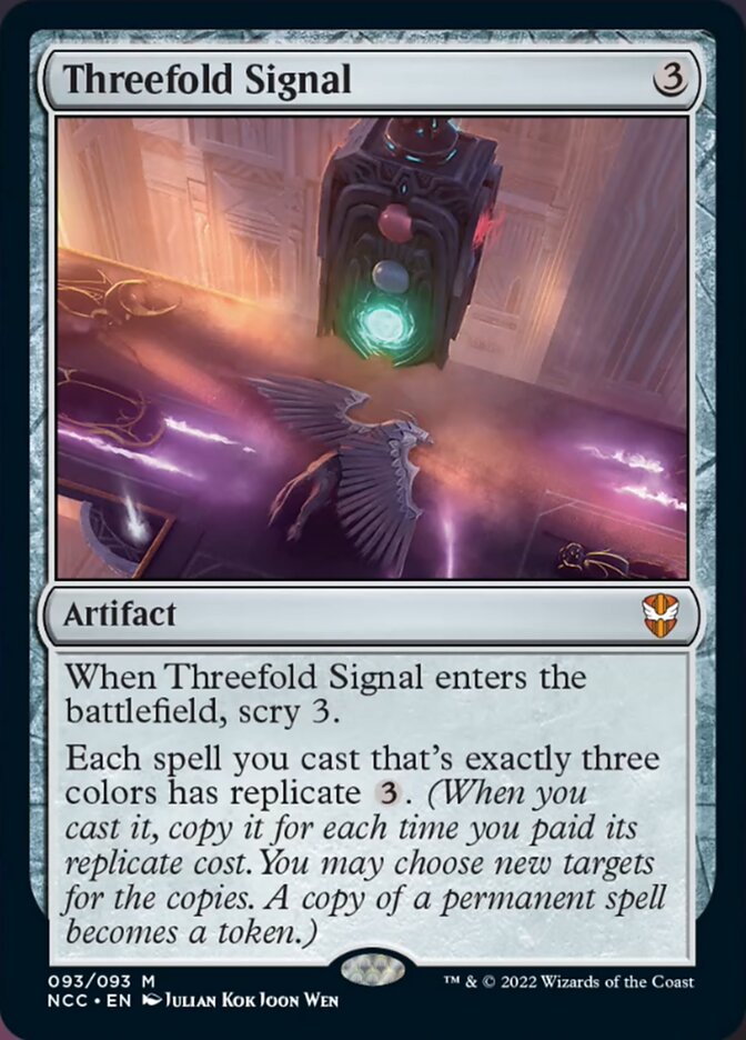 Threefold Signal [Streets of New Capenna Commander] | Rook's Games and More