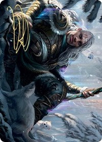 Jorn, God of Winter Art Card (Gold-Stamped Signature) [Kaldheim: Art Series] | Rook's Games and More