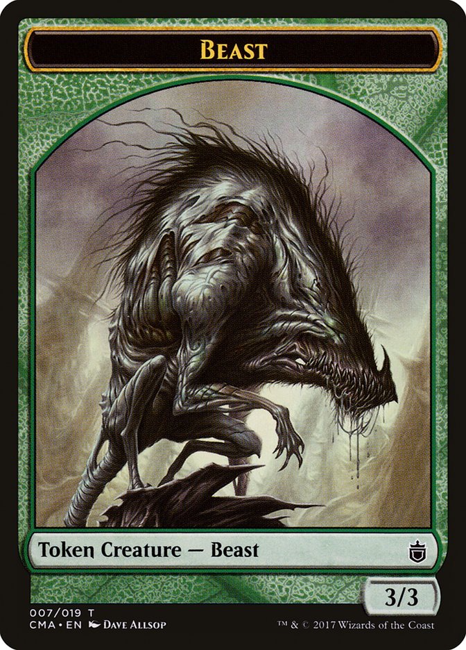 Beast (007/019) [Commander Anthology Tokens] | Rook's Games and More