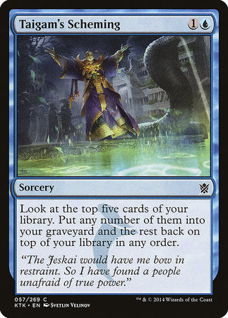 Taigam's Scheming [Khans of Tarkir] | Rook's Games and More