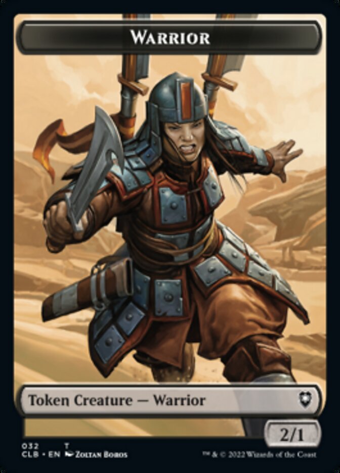 Warrior // Inkling Double-sided Token [Commander Legends: Battle for Baldur's Gate Tokens] | Rook's Games and More