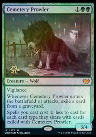 Cemetery Prowler [Innistrad: Crimson Vow Prerelease Promos] | Rook's Games and More