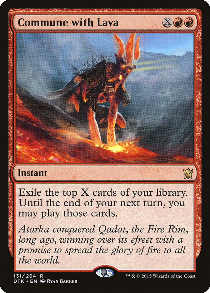 Commune with Lava [Dragons of Tarkir] | Rook's Games and More