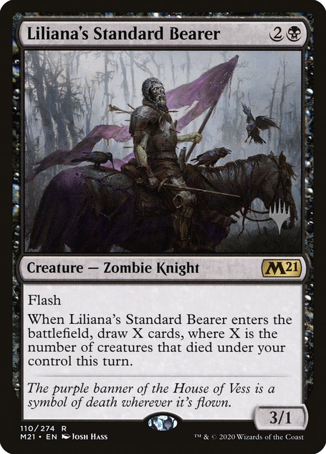 Liliana's Standard Bearer (Promo Pack) [Core Set 2021 Promos] | Rook's Games and More