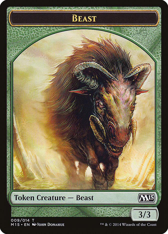 Beast (009/014) [Magic 2015 Tokens] | Rook's Games and More