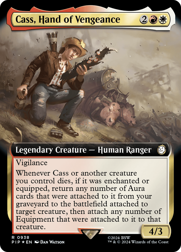 Cass, Hand of Vengeance (Extended Art) (Surge Foil) [Fallout] | Rook's Games and More