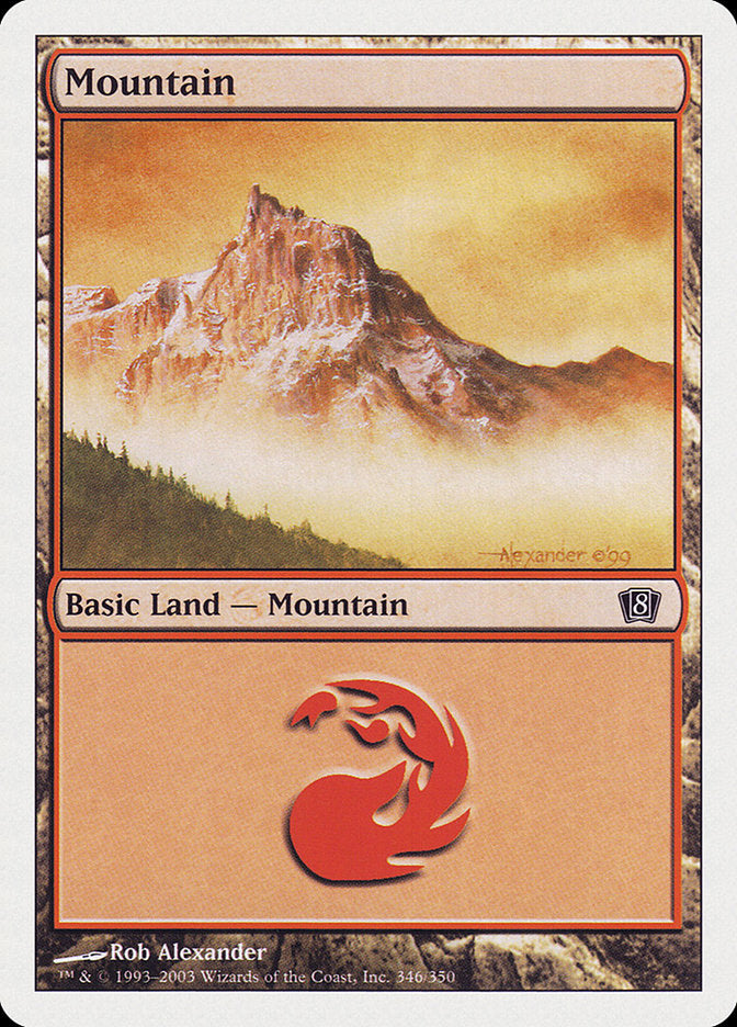 Mountain (346) [Eighth Edition] | Rook's Games and More