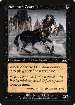 Accursed Centaur [Onslaught] | Rook's Games and More