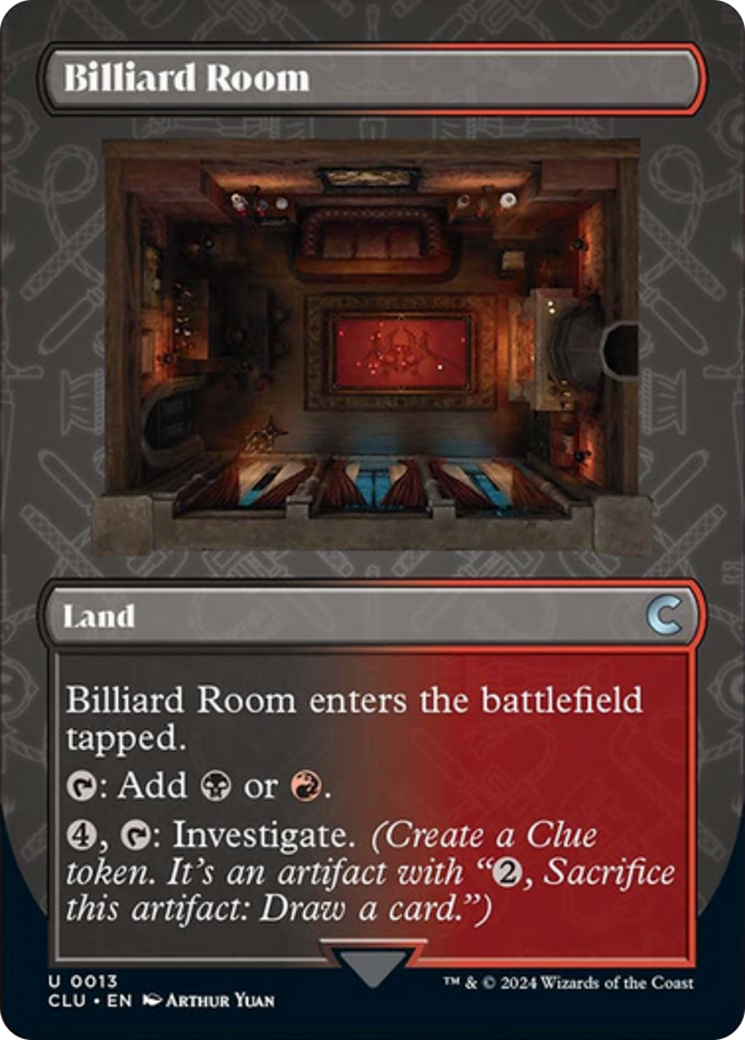 Billiard Room (Borderless) [Ravnica: Clue Edition] | Rook's Games and More