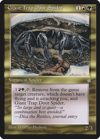 Giant Trap Door Spider [Ice Age] | Rook's Games and More
