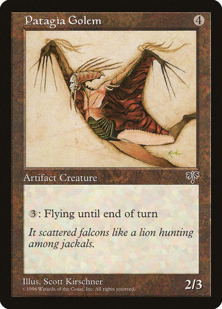 Patagia Golem [Mirage] | Rook's Games and More