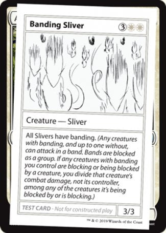 Banding Sliver (2021 Edition) [Mystery Booster Playtest Cards] | Rook's Games and More