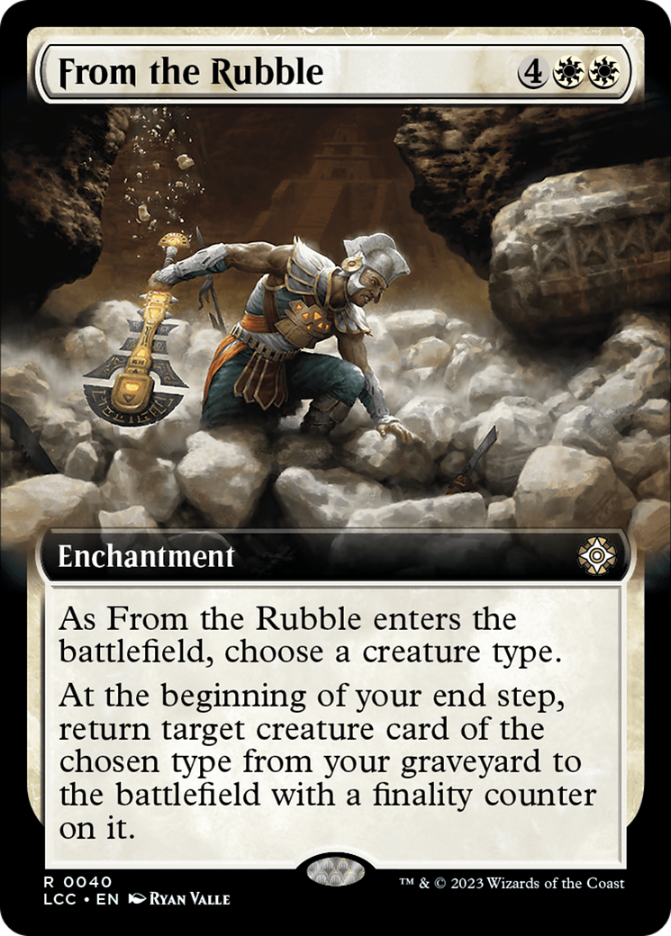 From the Rubble (Extended Art) [The Lost Caverns of Ixalan Commander] | Rook's Games and More