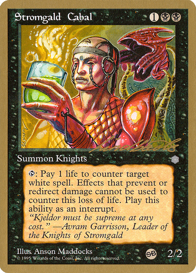 Stromgald Cabal (Leon Lindback) (SB) [Pro Tour Collector Set] | Rook's Games and More