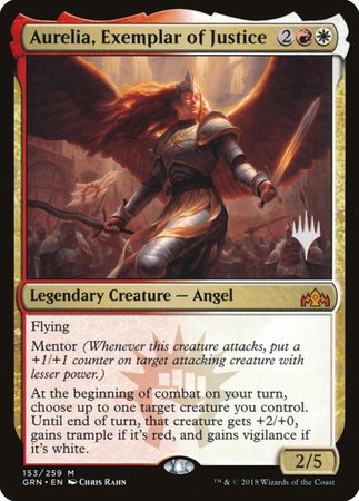 Aurelia, Exemplar of Justice [Guilds of Ravnica Promos] | Rook's Games and More