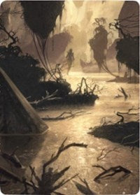 Murkwater Pathway Art Card [Zendikar Rising Art Series] | Rook's Games and More