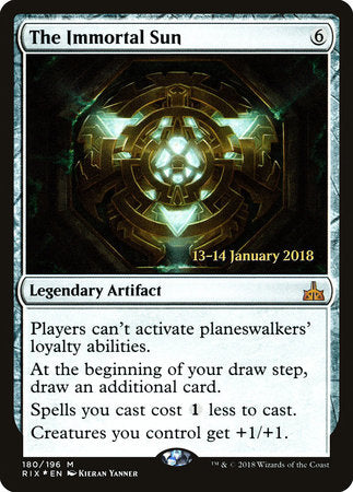 The Immortal Sun [Rivals of Ixalan Promos] | Rook's Games and More