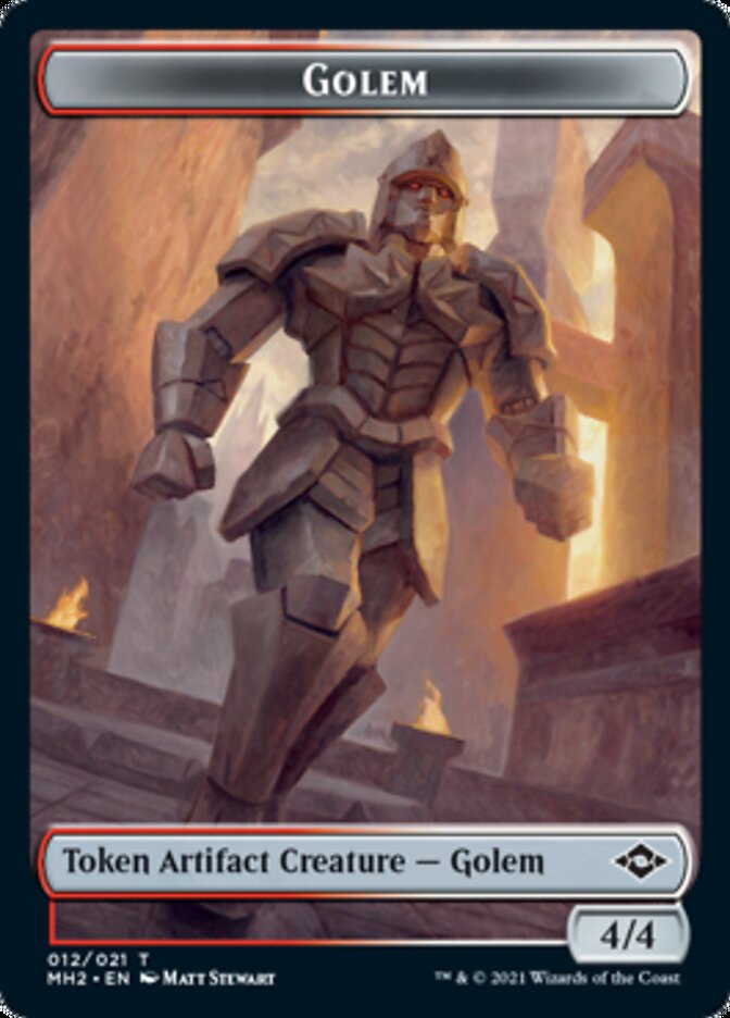 Golem Token [Modern Horizons 2 Tokens] | Rook's Games and More