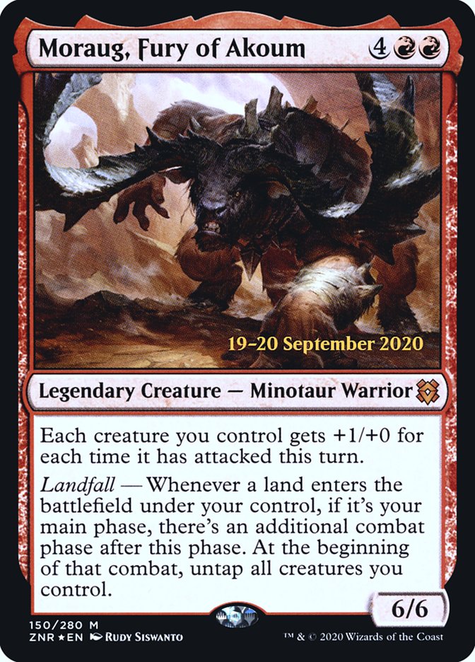 Moraug, Fury of Akoum  [Zendikar Rising Prerelease Promos] | Rook's Games and More