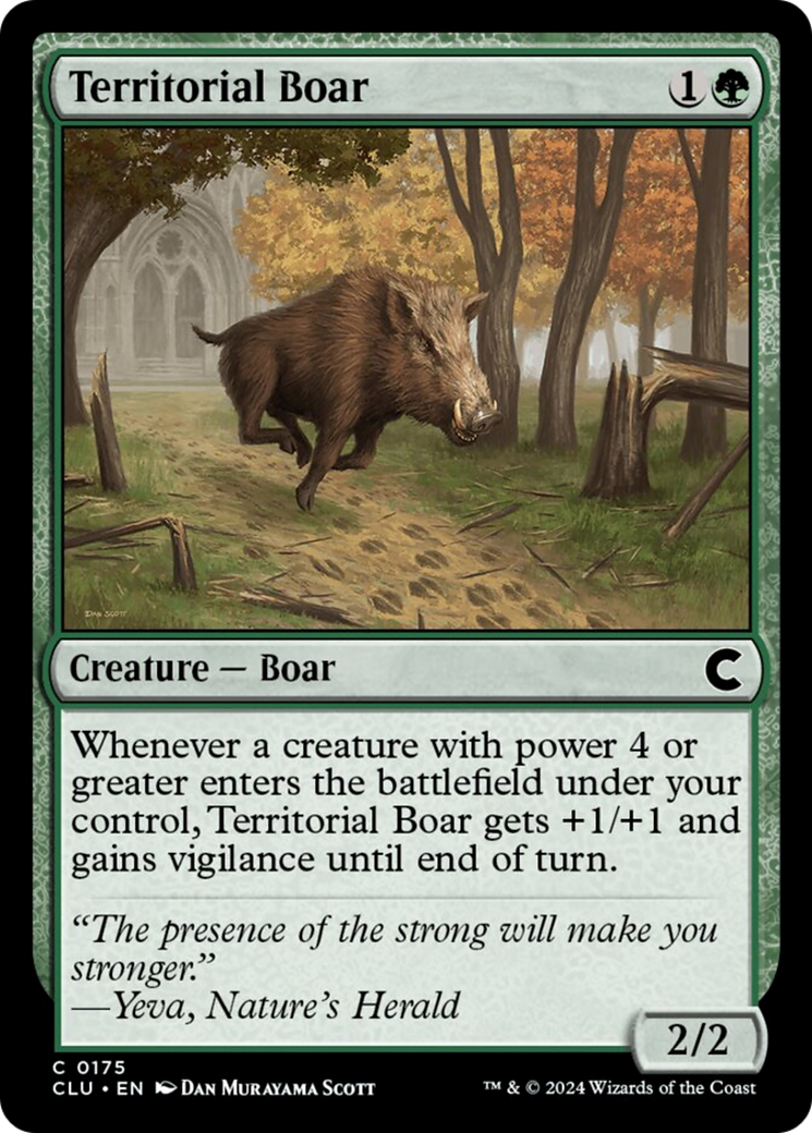 Territorial Boar [Ravnica: Clue Edition] | Rook's Games and More