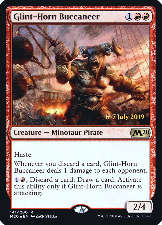 Glint-Horn Buccaneer  [Core Set 2020 Prerelease Promos] | Rook's Games and More