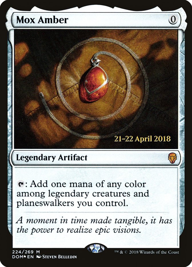 Mox Amber  [Dominaria Prerelease Promos] | Rook's Games and More