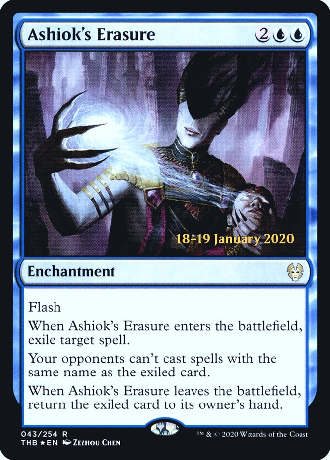 Ashiok's Erasure [Theros Beyond Death Prerelease Promos] | Rook's Games and More