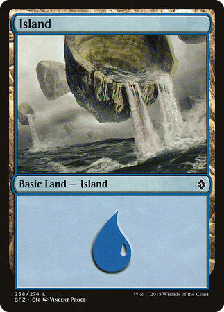 Island (258) [Battle for Zendikar] | Rook's Games and More
