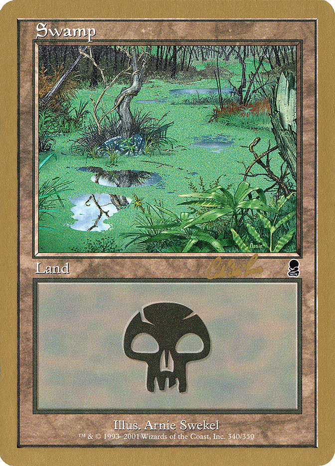 Swamp (cr340) (Carlos Romao) [World Championship Decks 2002] | Rook's Games and More