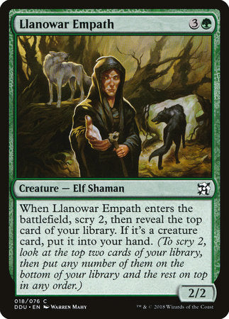 Llanowar Empath [Duel Decks: Elves vs. Inventors] | Rook's Games and More