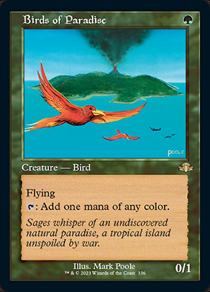 Birds of Paradise (Retro) [Dominaria Remastered] | Rook's Games and More