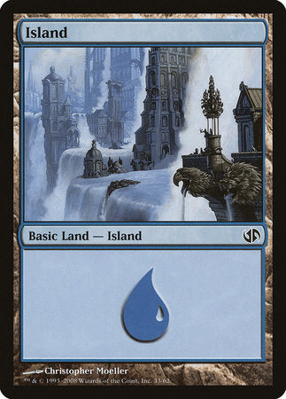 Island (33) [Duel Decks: Jace vs. Chandra] | Rook's Games and More