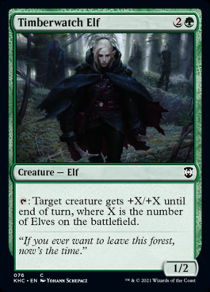 Timberwatch Elf [Kaldheim Commander] | Rook's Games and More