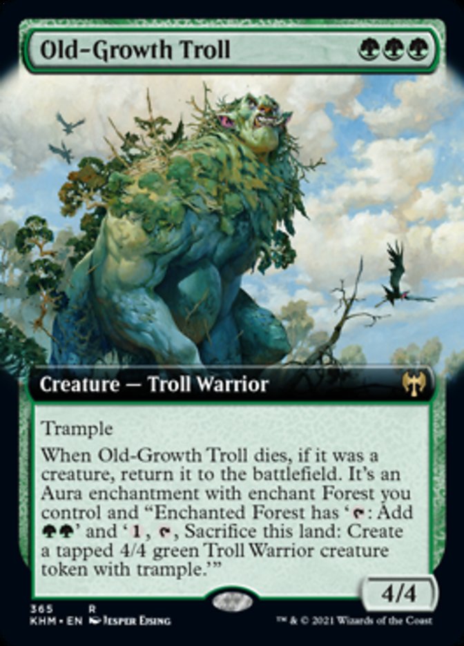 Old-Growth Troll (Extended Art) [Kaldheim] | Rook's Games and More