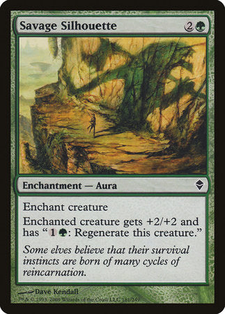 Savage Silhouette [Zendikar] | Rook's Games and More