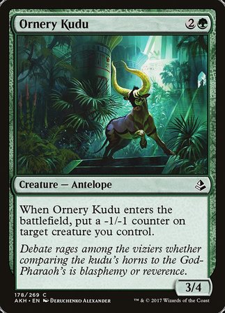 Ornery Kudu [Amonkhet] | Rook's Games and More