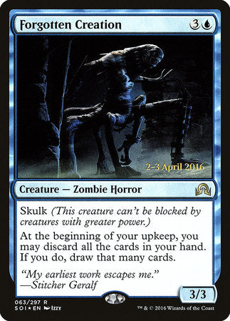 Forgotten Creation [Shadows over Innistrad Promos] | Rook's Games and More