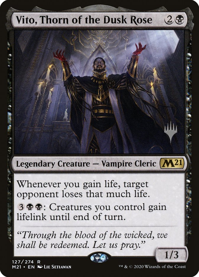 Vito, Thorn of the Dusk Rose (Promo Pack) [Core Set 2021 Promos] | Rook's Games and More